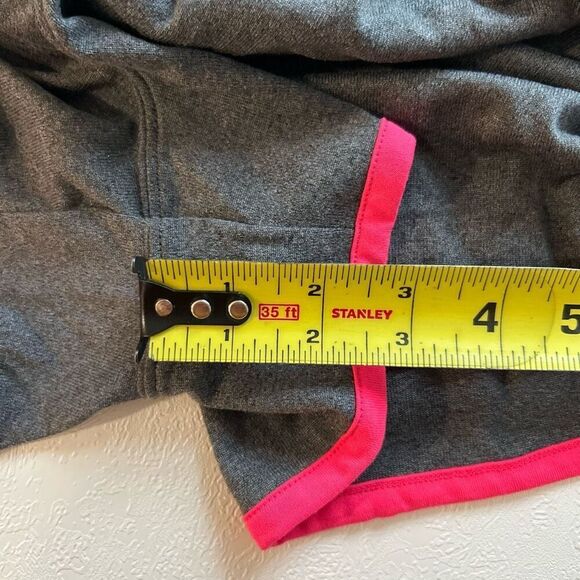 Under Armour Women’s HeatGear Athletic Shorts Large Gray w/ Pink Trim Running - Picture 5 of 5